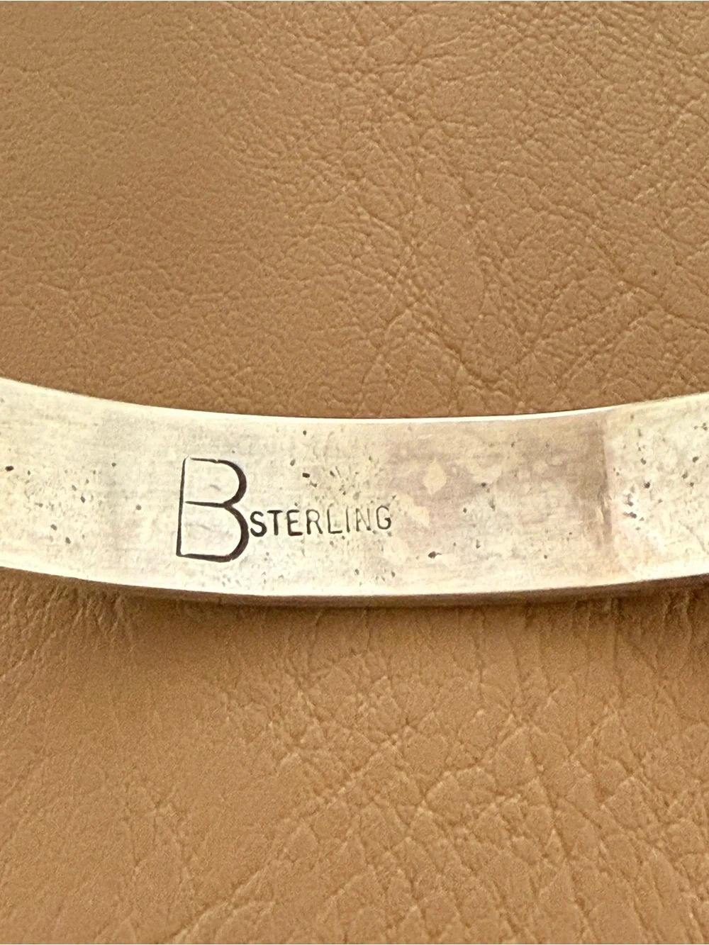 Native American signed Navajo Elaine Becenti Story Teller cuff Sterling Silver